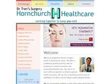 Tablet Screenshot of hornchurchhealthcare.co.uk